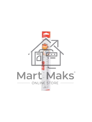 Линейка Deli Pioneer EG00212, пластик, длина 20см, прозрачный градуировка УФ чернила, европодвес