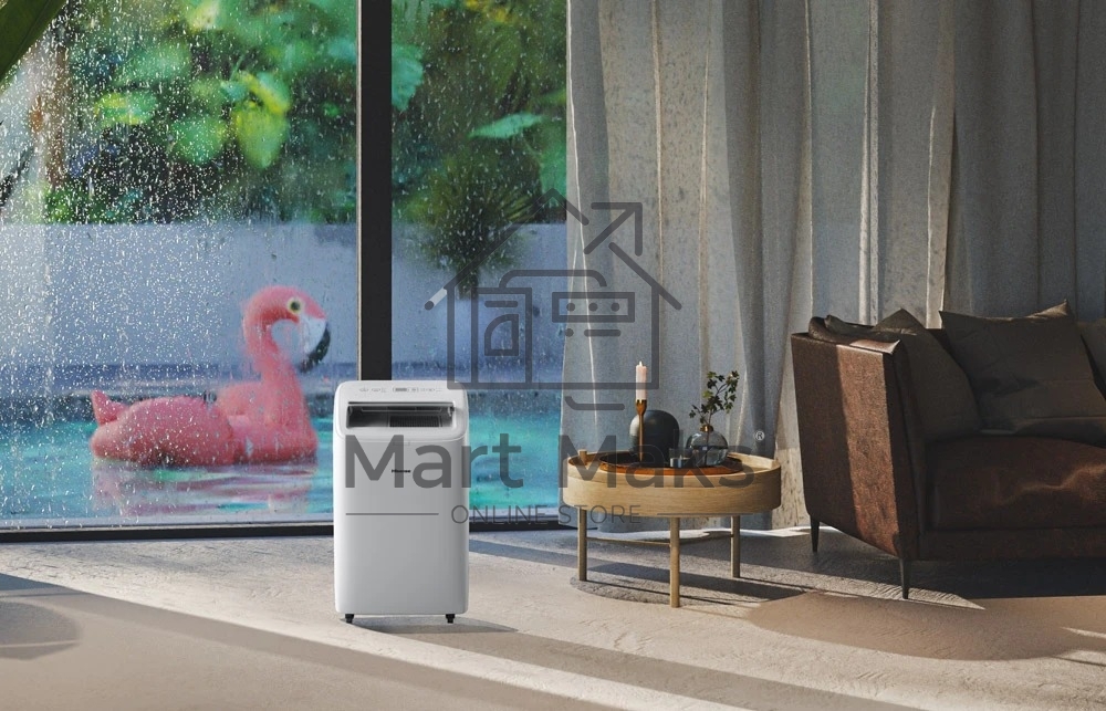 Кондиционер мобильный Hisense AP-12CW4GQCS00 12000 BTU, 25 м², 50 дБ, охлаждение, осушение, белый