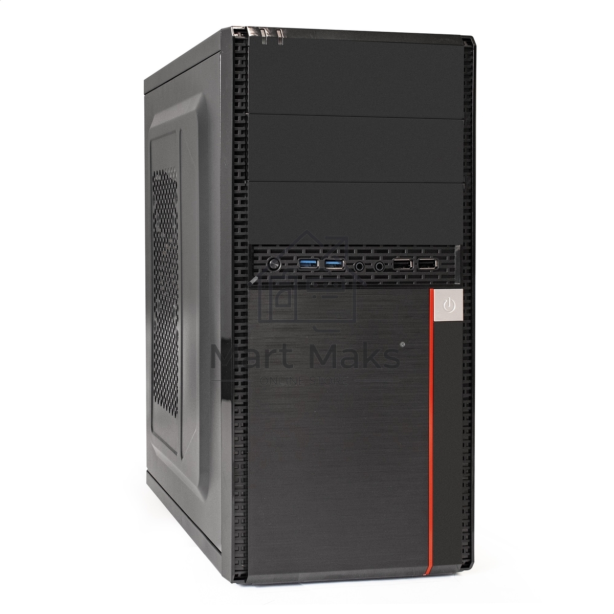 Компьютерный корпус Exegate EX284038RUS Minitower BA-204U Black, mATX, <AA500, 80mm>, 2*USB+2*USB3.0, Audio