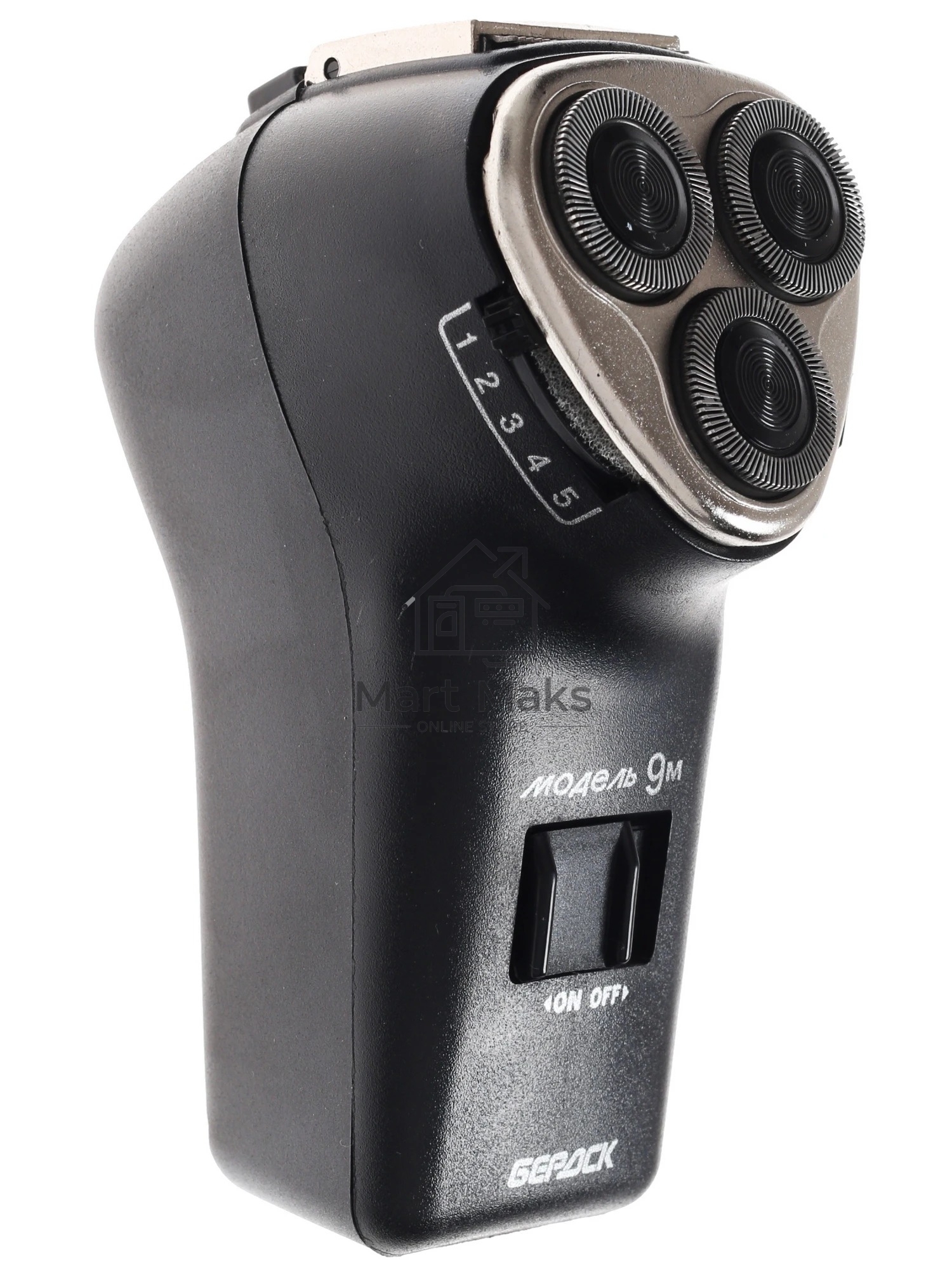 Электробритва Бердск 9М черный/стальной