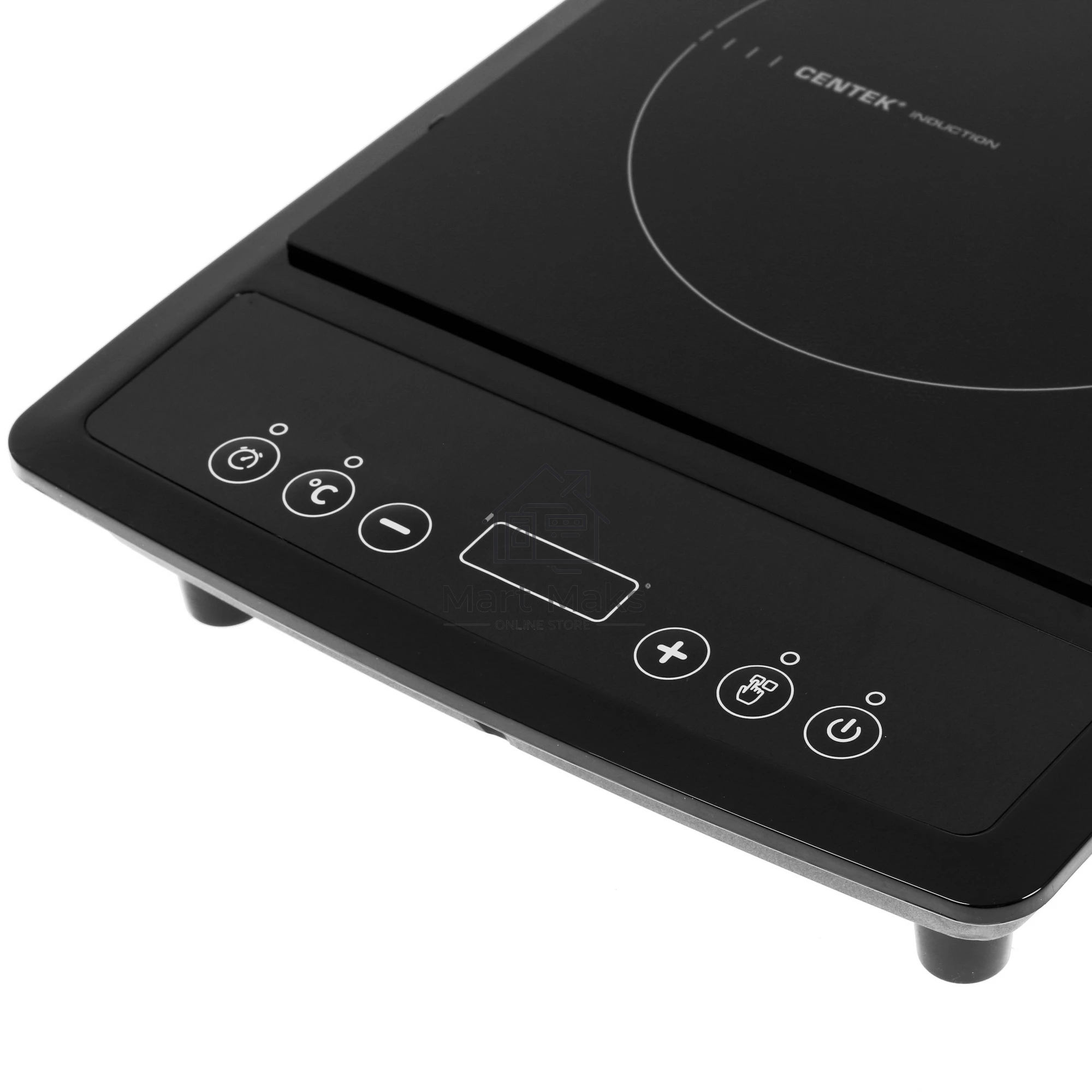 Плита настольная электрическая Centek CT-1518 чёрный, 2 кВт, индукция, конфорки - 1, стеклокерамика, сенсор