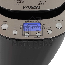 Хлебопечка Hyundai HYBM-P0212 черный/серебристый, 600 Вт, 0.9 кг, 12 программ