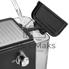 Кофеварка рожкового типа электрическая Endever Costa-1092, объем-1,5л, цвет черный/стальной, мощность 1050 Вт, давление 20 бар, 4 шт/уп
