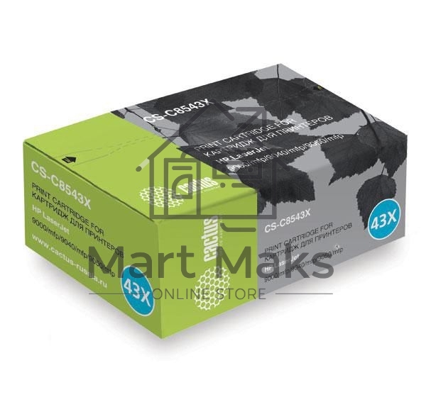 Картридж лазерный Cactus CS-C8543X черный (30000стр.) для HP LJ 9000/9040/9050
