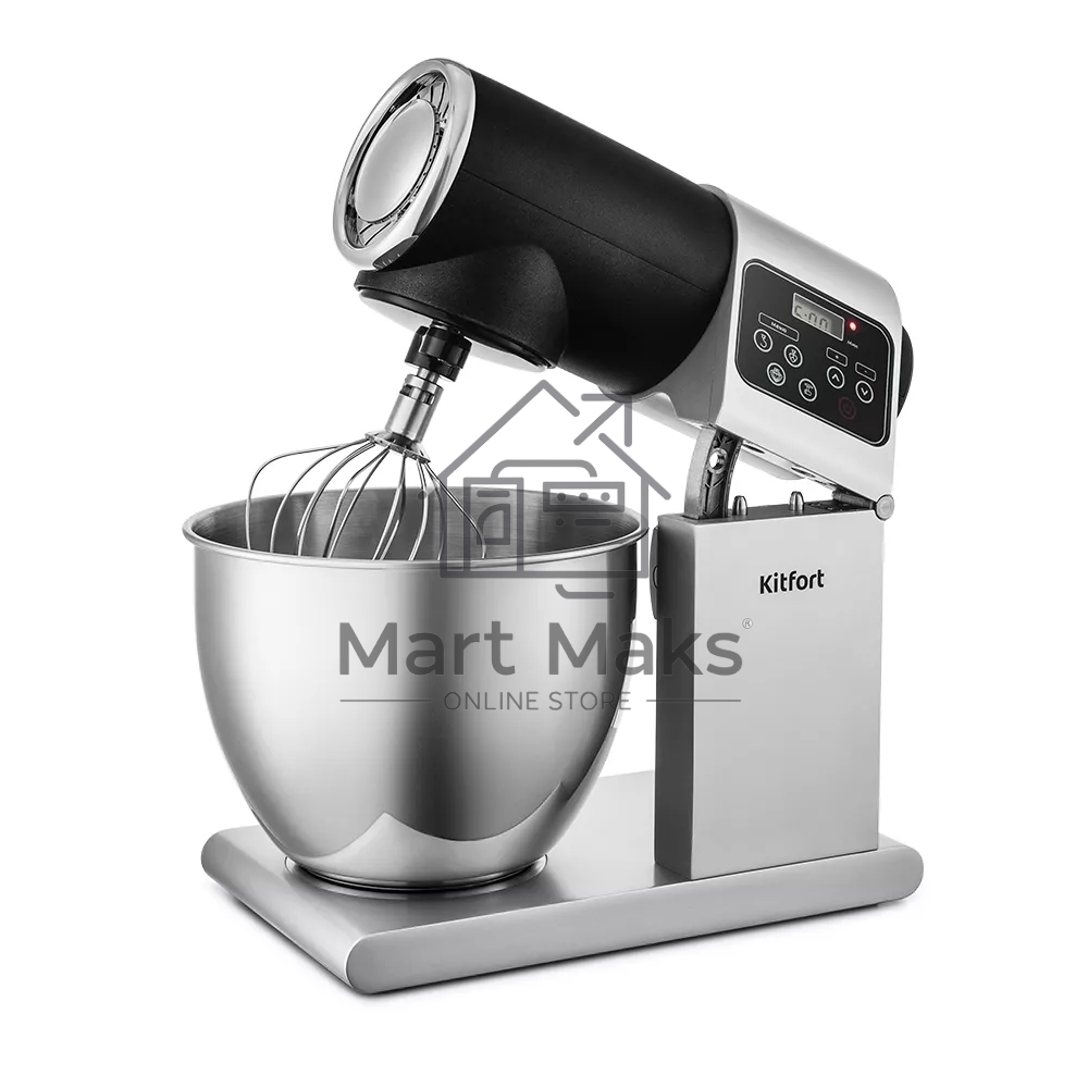 Миксер Kitfort КТ-3038-1 чёрный, стационарный, 1500 Вт, 5 л, 4 скорости