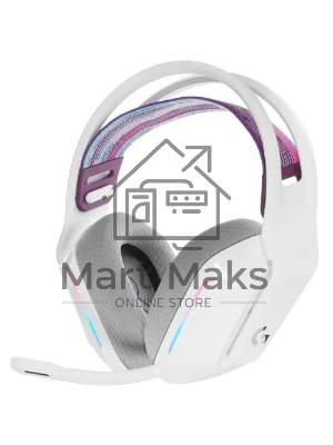 Наушники LOGITECH G733 беспроводные игровые белые (USB, 2,4 ГГц, PRO-G 40 мм, RGB подсветка, 981-000886/981-000883)