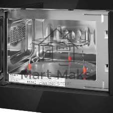 Микроволновая печь встраиваемая Maunfeld JBMO820GB01 черный, 20 л, 1080 Вт, переключатели - сенсор/поворотный механизм
