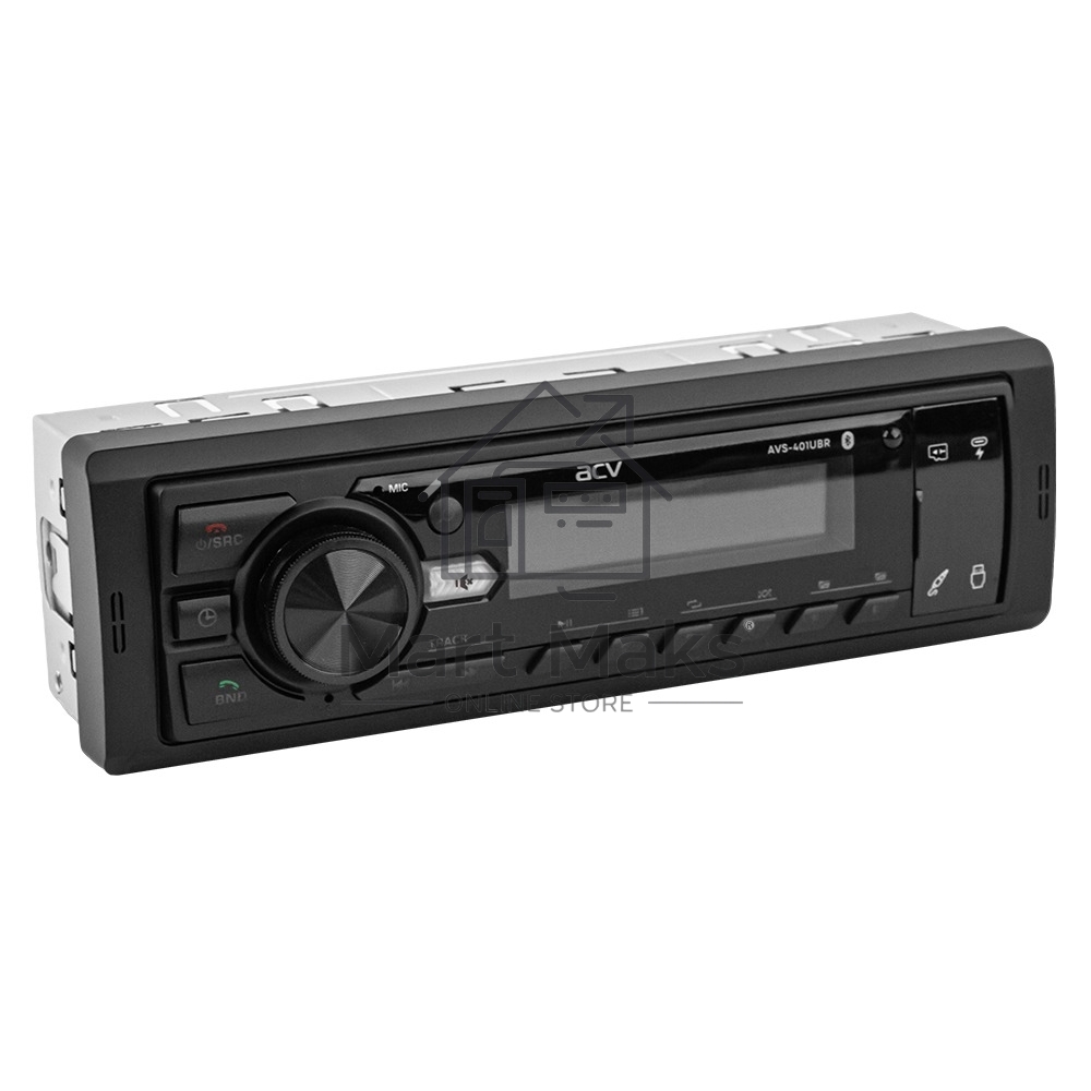 Автомагнитола ACV AVS-401UBR 1DIN 4x50Вт v5.0 AUX 2 (43341)