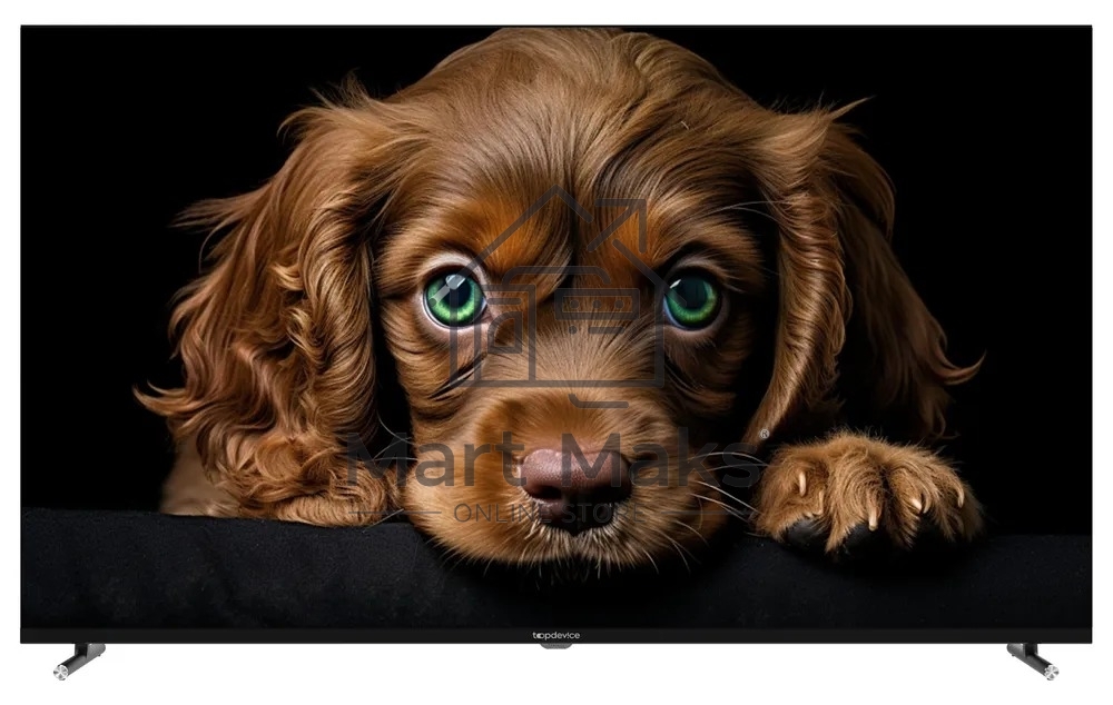 Телевизор Topdevice 50'' TDTV50CQ08U черный A-QLED UHD 60Hz Smart 2/8ГБ