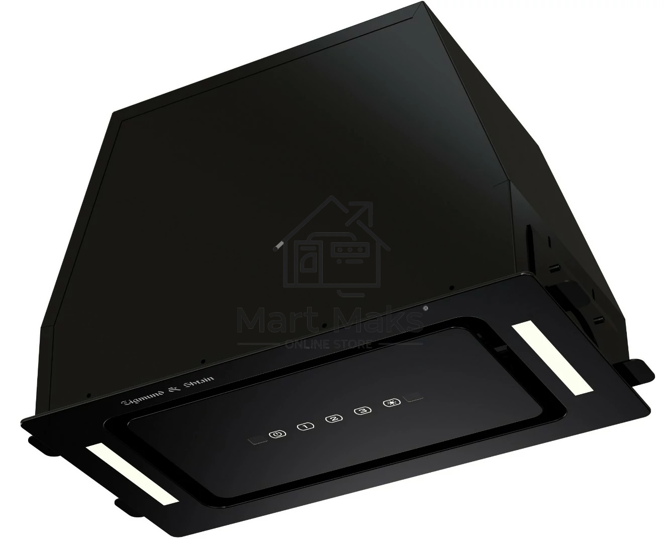 Вытяжка встраиваемая Zigmund & Shtain K 014.5 B черный, 52 см, 1100 куб. м/ч, 62 дБ