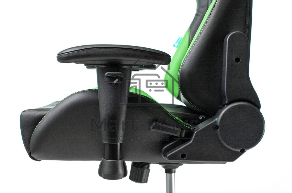 Кресло игровое Бюрократ VIKING 5 AERO LGREEN черный/салатовый искусственная кожа