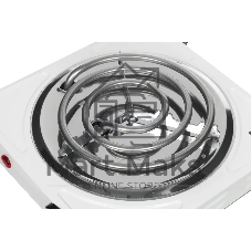 Электрическая плитка Centek CT-1508 (белый) 1конфорка ТЭН 140мм, 1000Вт, индикатор работы