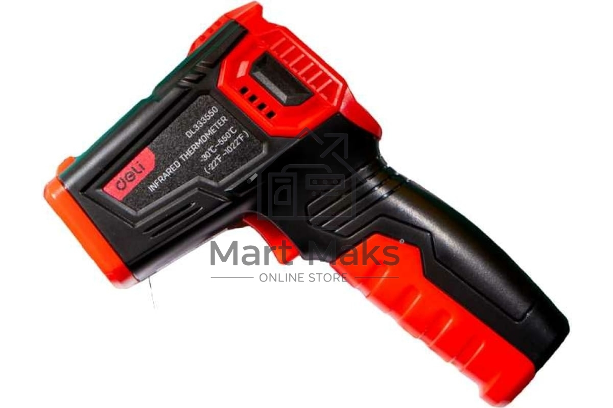 Инфракрасный пирометр (термометр) с цветным экраном Deli DL333550