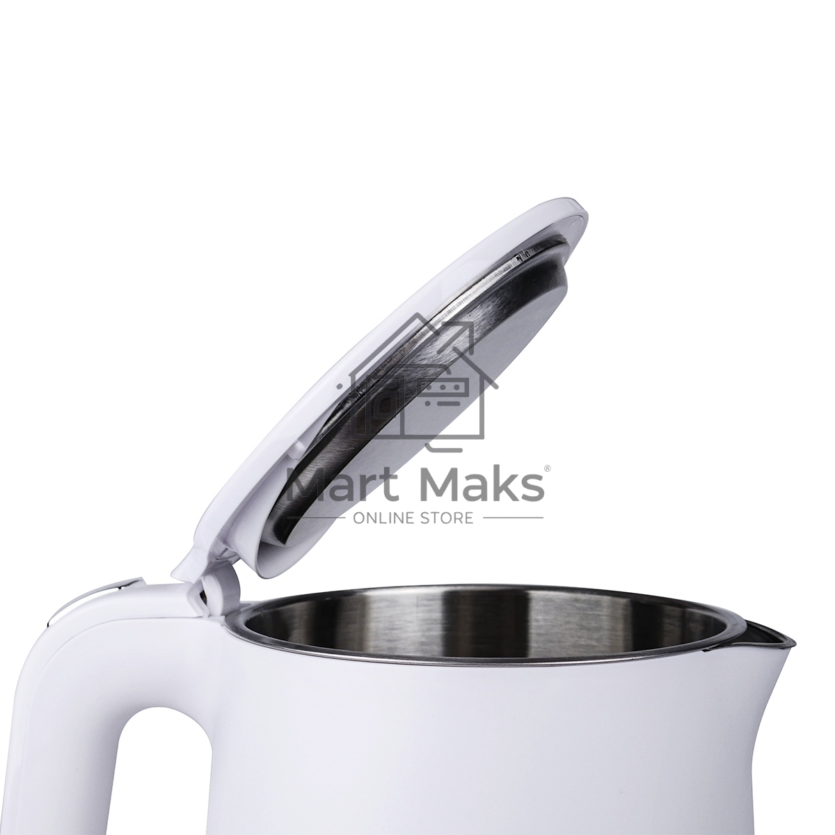 Чайник Centek CT-1012 (белый) 1.5л, 2200Вт, двойные стенки, бесшовная колба, эффект термоса