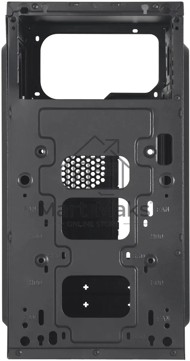 Компьютерный корпус Digma DCC-MN303 черный без БП mATX 1x80mm 2x120mm 1xUSB2.0 1xUSB3.0 audio