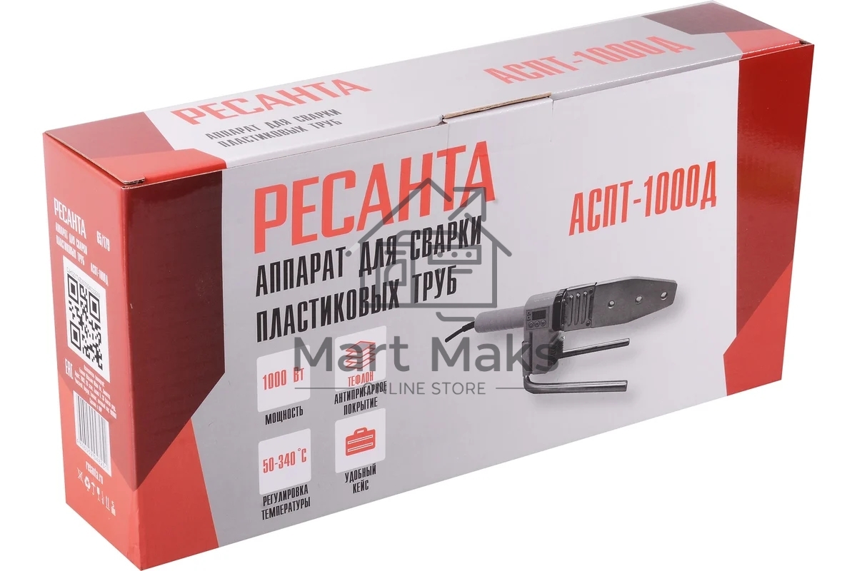 Аппарат для сварки пластиковых труб Ресанта АСПТ-1000Д