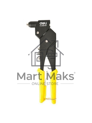 Заклепочник ручной поворотный Deli DL236911W поворот 0-360 град., 260мм, диаметр 2,4 / 3,2 / 4,0 / 4,8 мм