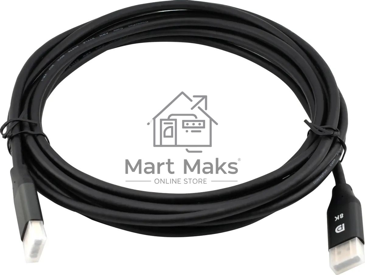 Кабель аудио-видео Cactus CS-DP-DP-1.4-5 DisplayPort (m)/DisplayPort (m) 5м. позолоч.конт. черный