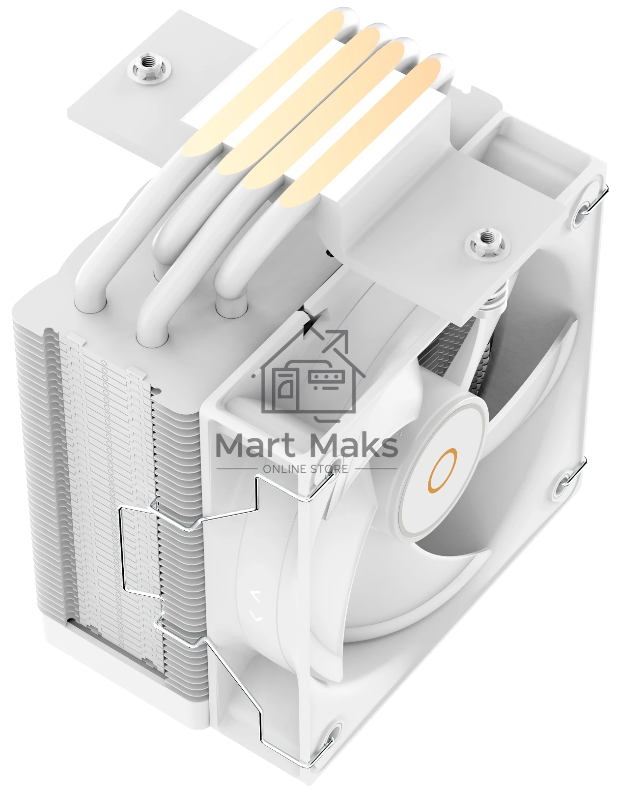 Кулер для процессора Ocypus Gamma A40 WH ARGB Gamma-A40-WH1AAWN00X-GL белый 100мм алюминий+медь 29,5db 4-pin 200W 133мм