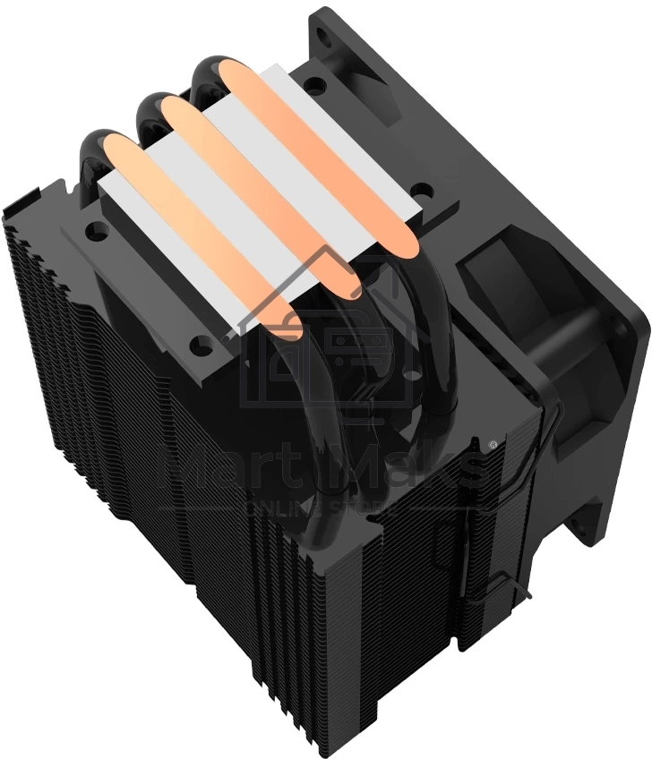 Кулер ZALMAN CNPS4X BLACK V2, 92mm FAN, 3 HEAT PIPES, 4-PIN PWM, 800-2000 RPM, 29DBA, HYDRO BEARING, LGA1851/1700, AM5/AM4, screw type installation