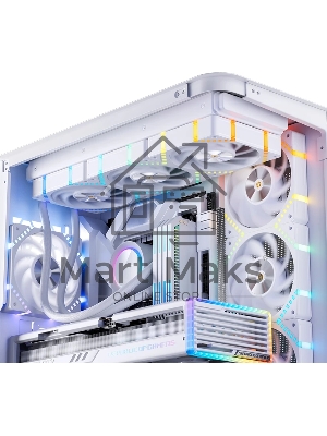 Вентилятор для корпуса JONSBO HF2-120WR Reverse (120x120x25мм, 4-pin PWM, ARGB, 63.3CFM, 29.5dBA, 2200RPM, белый)