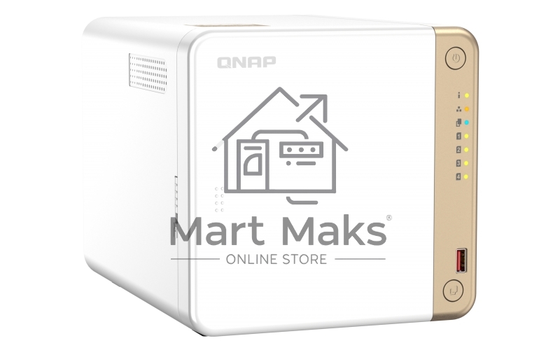 Сетевое хранилище NAS Qnap Original TS-462-4G 4-bay настольный Celeron N4505