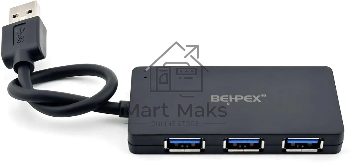 Разветвитель USB 3.0 BPH-3013 4порт. черный