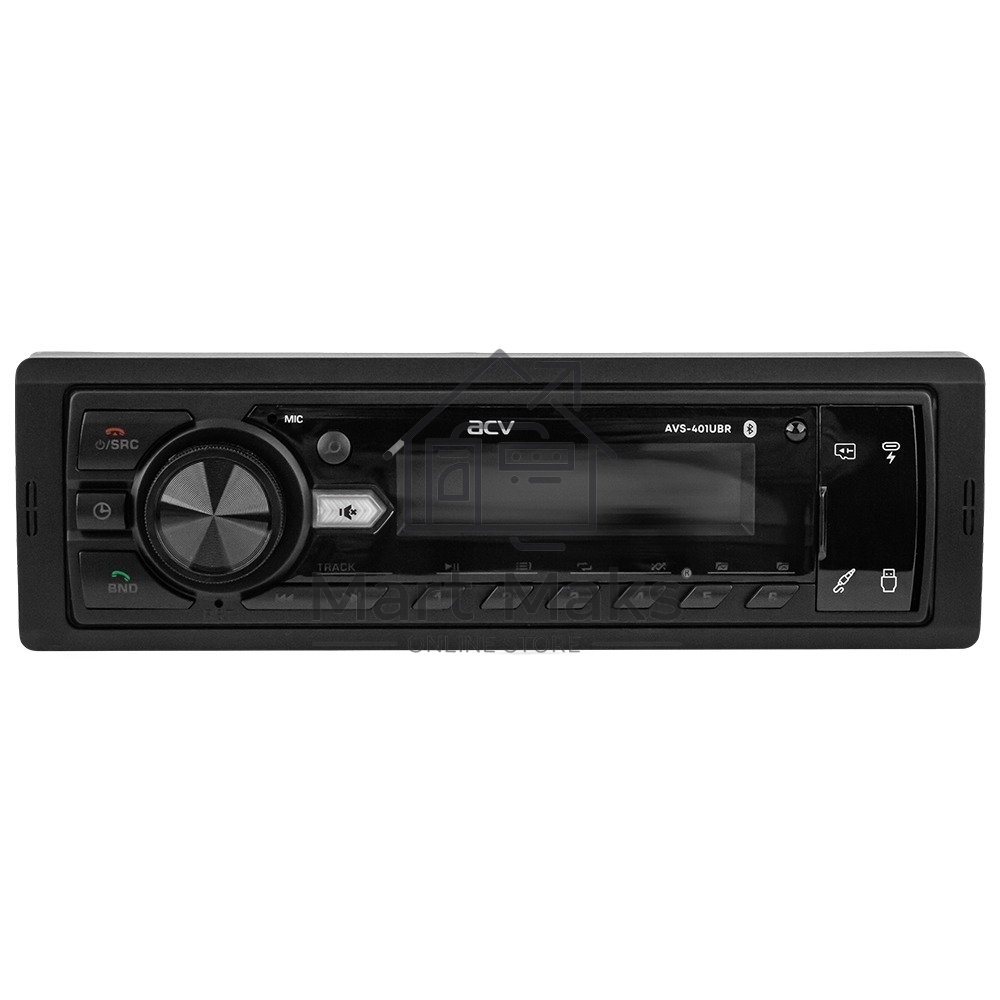 Автомагнитола ACV AVS-401UBR 1DIN 4x50Вт v5.0 AUX 2 (43341)