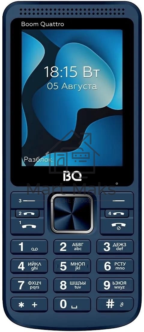 Мобильный телефон BQ 2455 Boom Quattro синий