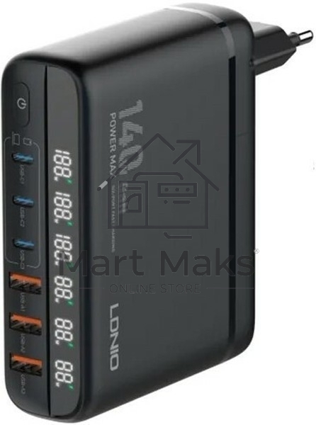 Сетевое зарядное устройство PERFEO LD_C3472 LDNIO A6140C Qualcomm Quick Charge 5.0 (QC 5.0)