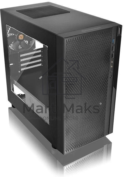 Компьютерный корпус Thermaltake Versa H18 Window черный без БП mATX 2xUSB2.0 1xUSB3.0 audio bott PSU