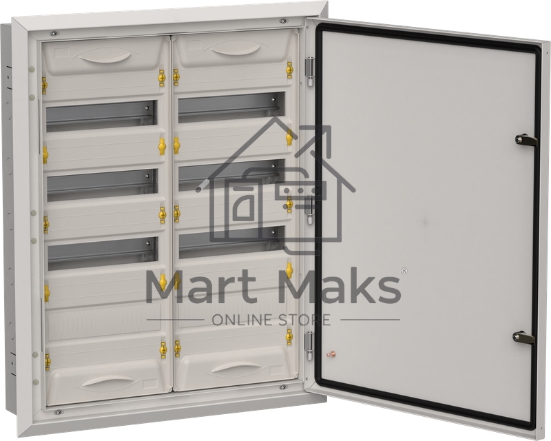 Корпус металлический IEK TITAN 5 ЩРв-96 (2х48) 755х625х130мм IP31 серый (одна дверь)