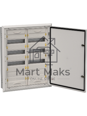 Корпус металлический IEK TITAN 5 ЩРв-96 (2х48) 755х625х130мм IP31 серый (одна дверь)