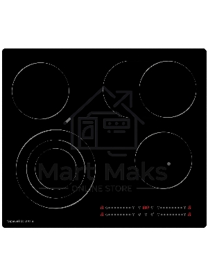 Электрическая варочная панель Zigmund & Shtain CN 44.6 B Hi-Light, черный