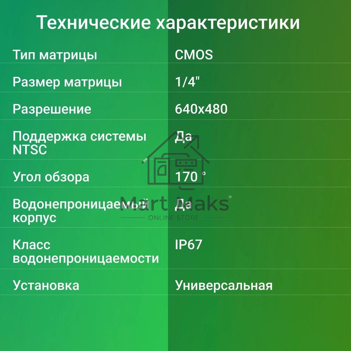 Камера заднего вида Digma DCV-110 универсальная