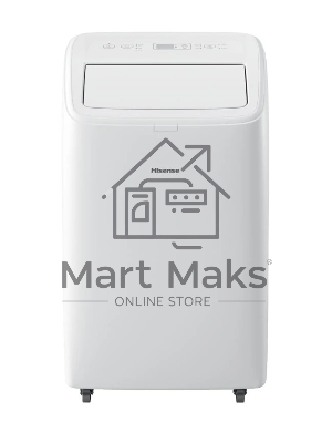 Кондиционер мобильный Hisense AP-12CW4GQCS00 12000 BTU, 25 м², 50 дБ, охлаждение, осушение, белый