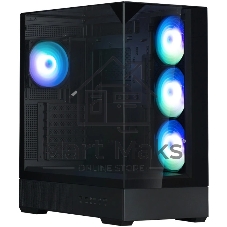 Компьютерный корпус ZALMAN P40 Prism Plus, ATX, черный, WINDOW, 3xCombo (3.5'' or 2.5