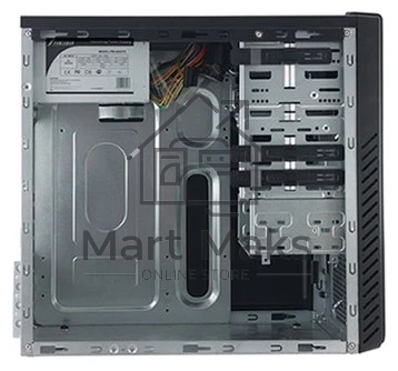 Компьютерный корпус MidiTower Powerman ES861 черный PM-450ATX 4*USB 2.0 Audio mATX