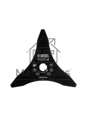 Диск для триммера Denzel 255 х 25,4 мм, толщина 1,6 мм, 3 лезвия 96377