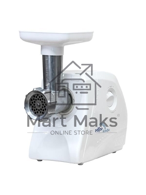 Мясорубка электрическая Ротор Альфа ЭМШ 35/250-4 белый, 1500 Вт, 0.6 кг/мин, защита от перегрузки, насадки - 4