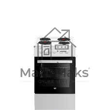 Плита электрическая Beko FFSS56000W белый, конфорок 4 шт, духовка 60 л, 50 см x 85 см x 60 см
