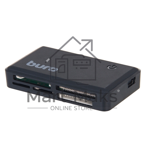 Устройство чтения карт памяти USB2.0 Buro BU-CR-151 черный