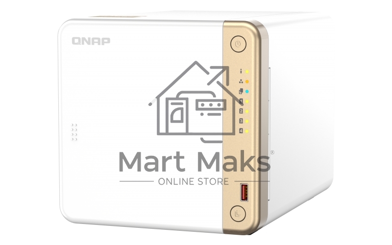 Сетевое хранилище NAS Qnap Original TS-462-4G 4-bay настольный Celeron N4505
