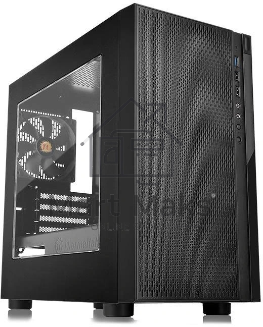 Компьютерный корпус Thermaltake Versa H18 Window черный без БП mATX 2xUSB2.0 1xUSB3.0 audio bott PSU