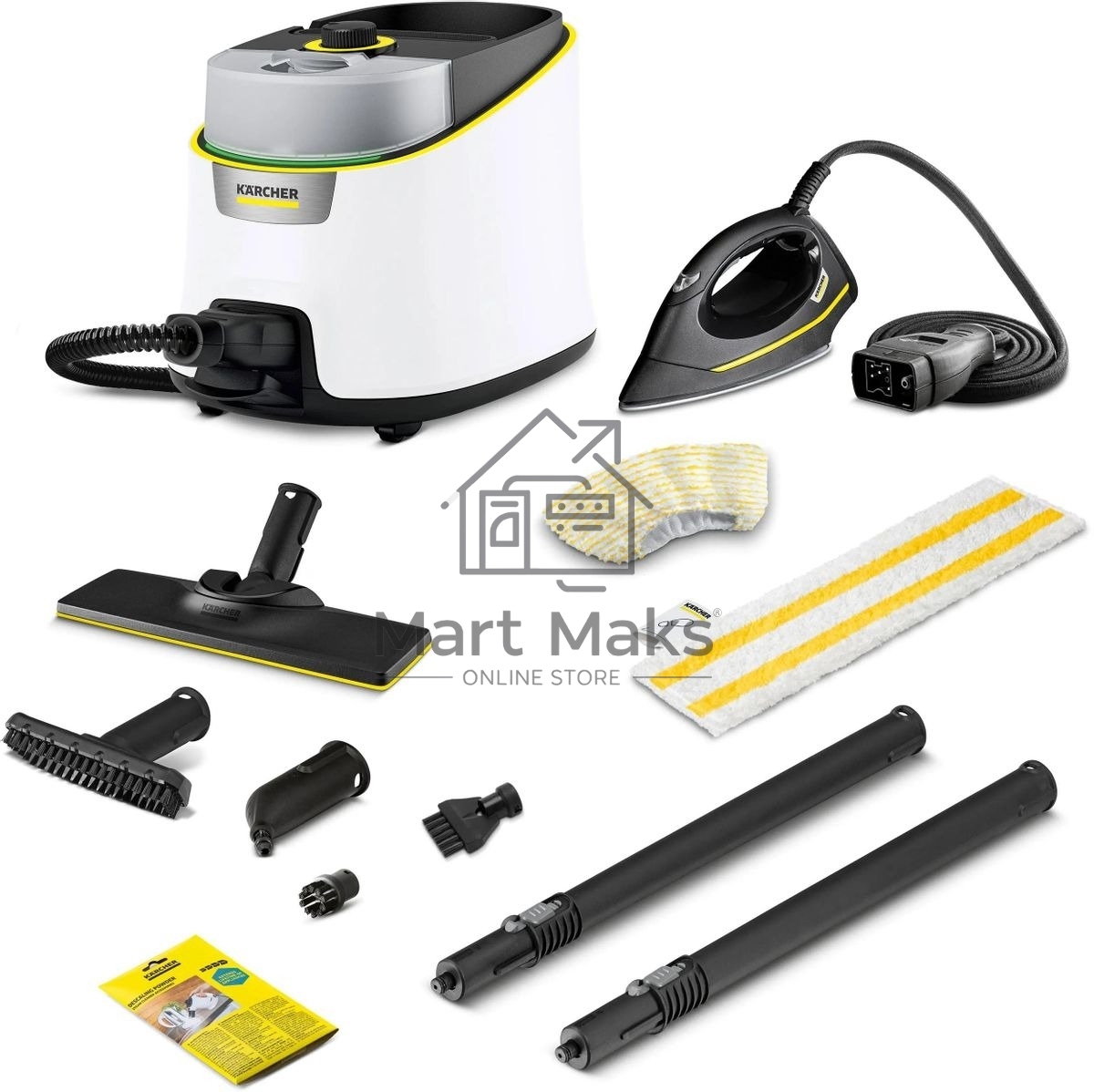 Пароочиститель напольный Karcher SC 4 Deluxe Iron EasyFix 2200Вт белый