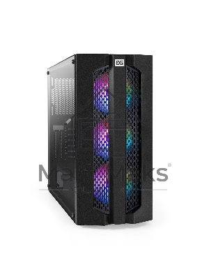 Компьютерный корпус Miditower ExeGate EVO-9205-NPX700 (ATX, БП 700NPX с вент. 12 см, с окном, 1*USB+1*USB 3.0, аудио, 3 вент. 12см с RGb подсветкой)
