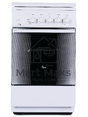 Газовая плита Flama FG 2411 W белый, конфорок 4 шт, духовка 50 л, 50 см x 85 см x 60 см