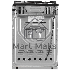 Плита газовая Gefest ПГ 6500-02 0044 черный, конфорок 4 шт, духовка 52 л, 60 см x 85 см x 60 см