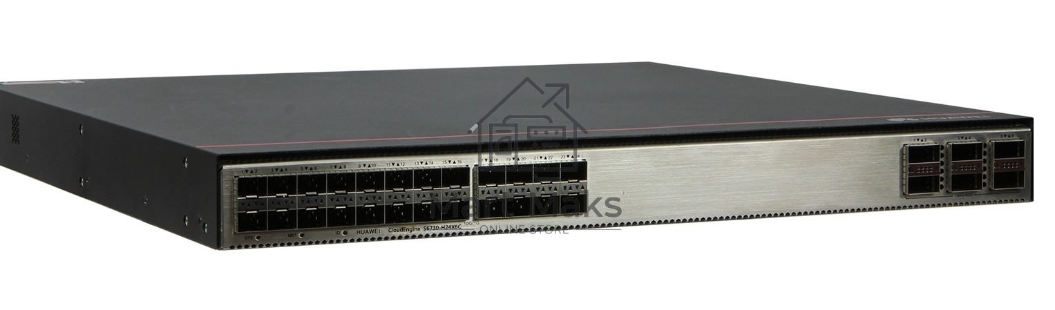 Коммутатор HUAWEI 24SFP+ 6QSFP+ S6730-H24X6C