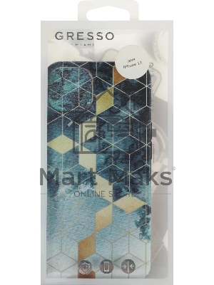 Чехол (клип-кейс) Gresso Meridian, для iPhone 13, синий gr17aaae8889